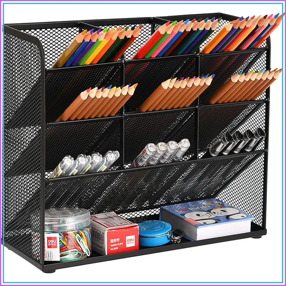 Mesh Desk Organizer, Multi-Functional Pen Holder, Desktop Stationary Storage Rack for Office School Art Supplies
Mesh Desk Organizer, Multi-Functional Pen Holder, Desktop Stationary Storage Rack for Office School Art Supplies