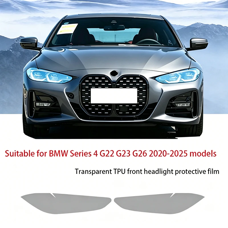 Fit For BMW 4 Series G22 G23 G26 2020-2025 Transparent Smoked Black TPU Headlight Film UV Scratch Resistant Pre Cut Protective V
Fit For BMW 4 Series G22 G23 G26 2020-2025 Transparent Smoked Black TPU Headlight Film UV Scratch Resistant Pre Cut Protective V