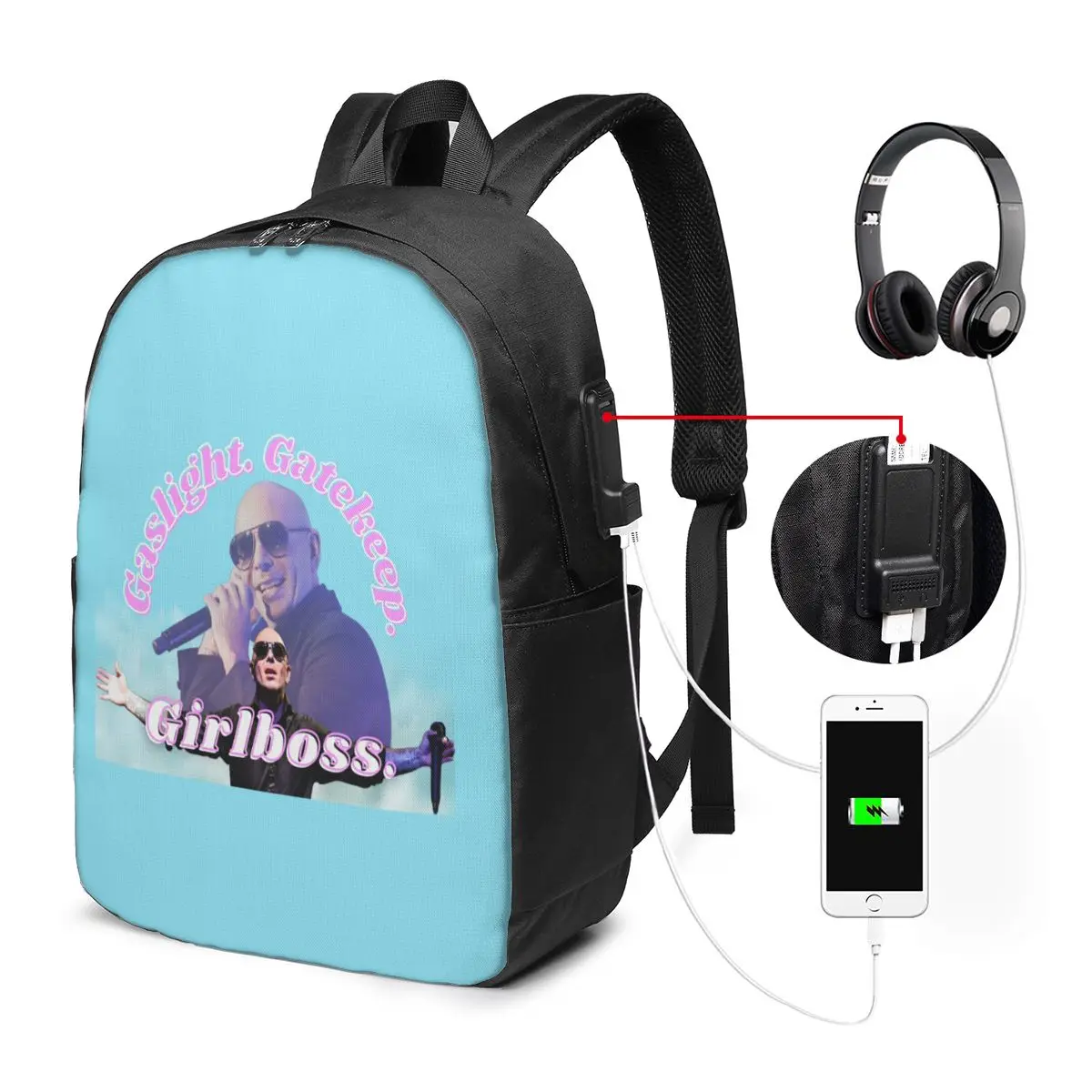 Mr. Worldwide Says To Girlboss Backpack Travel Notebook Bag Computer College Student School Bag Laptop Shoulder Bags
Mr. Worldwide Says To Girlboss Backpack Travel Notebook Bag Computer College Student School Bag Laptop Shoulder Bags