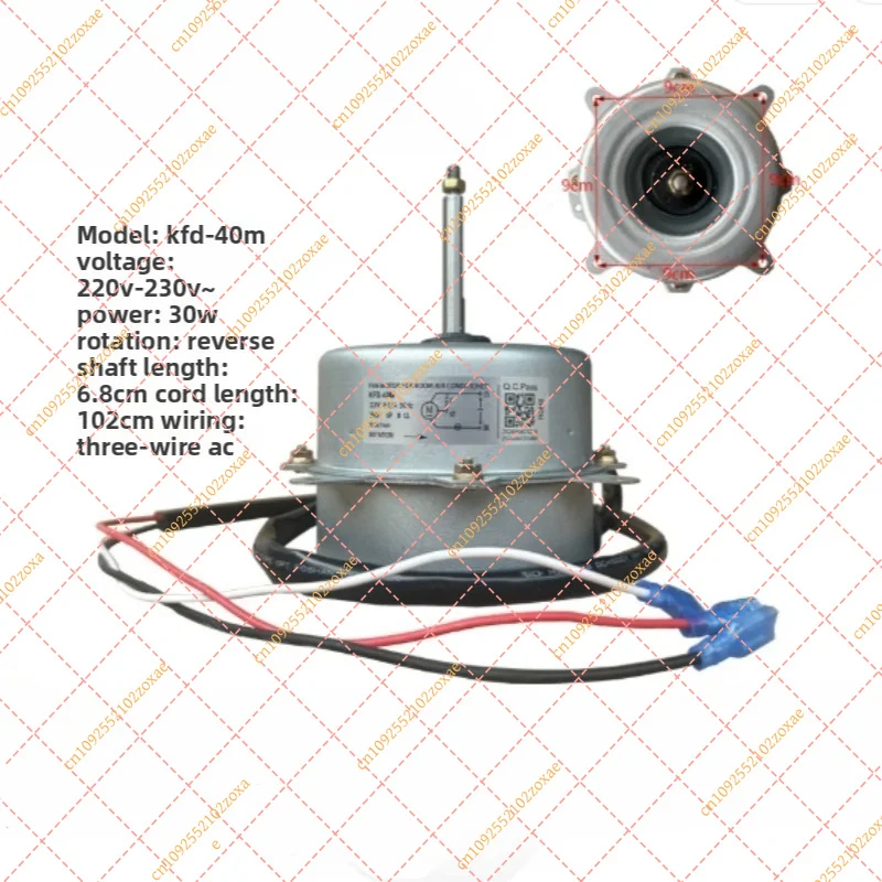 KFD-40M Fan Motor For Haier 30W 6P 50Hz 220-240V Compatible With Air Conditioner Outdoor Unit Parts
KFD-40M Fan Motor For Haier 30W 6P 50Hz 220-240V Compatible With Air Conditioner Outdoor Unit Parts