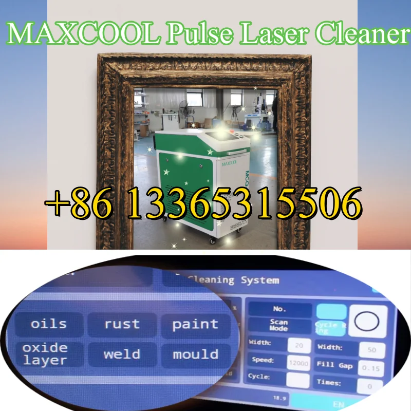MAXCOOL Pulse Laser Cleaner JPT 300W Industrial Mold Rust Removal Cleaning Oil Paint for Metal Rubber Wood Furniture
MAXCOOL Pulse Laser Cleaner JPT 300W Industrial Mold Rust Removal Cleaning Oil Paint for Metal Rubber Wood Furniture