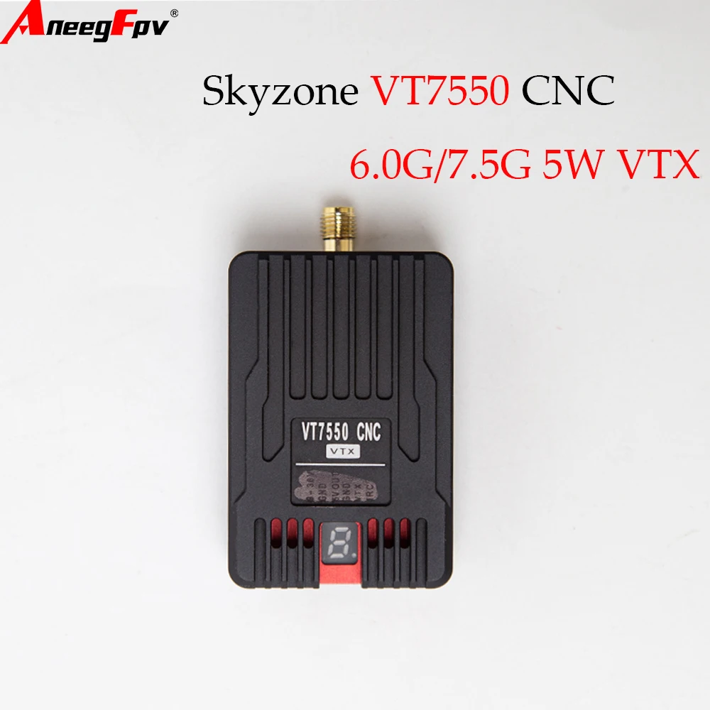 SKYZONE 7.5GHz 5W High Power VTX Video Transmitter with CNC shell VT7550 for Long Range RC FPV Drone Aircraft
SKYZONE 7.5GHz 5W High Power VTX Video Transmitter with CNC shell VT7550 for Long Range RC FPV Drone Aircraft