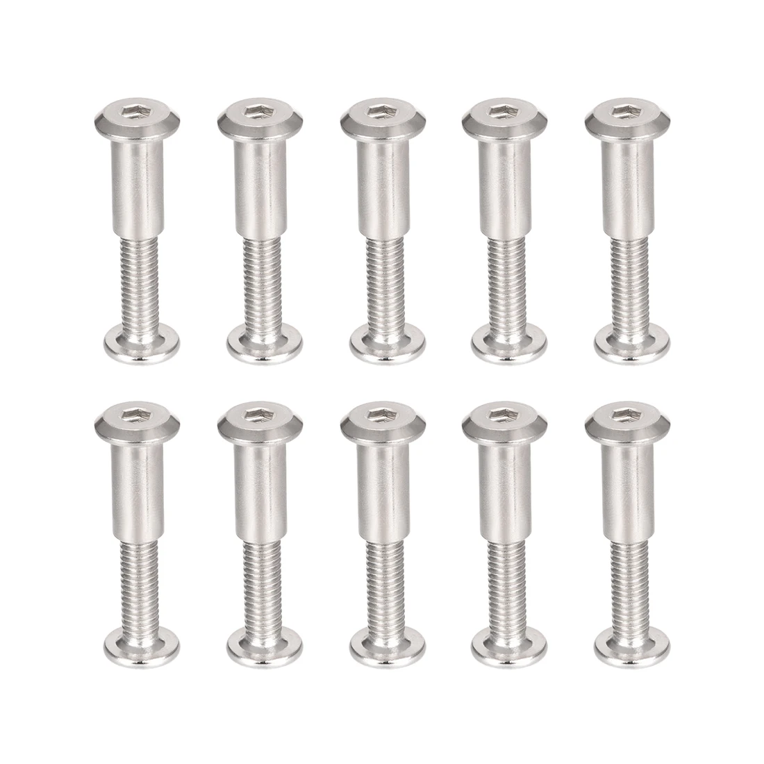 10 Sets Carbon Steel Screw Post Male M6 Female Belt Buckle Binding Bolt Leather Fastener
10 Sets Carbon Steel Screw Post Male M6 Female Belt Buckle Binding Bolt Leather Fastener