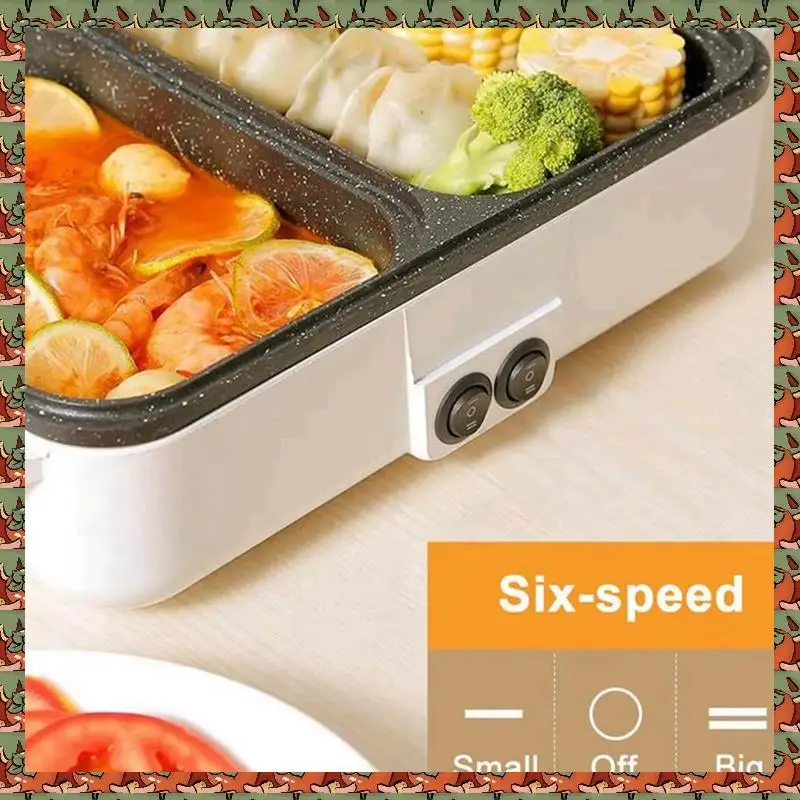 ABLQ Two-In-One Electric Hot Pot Cooker Grill Multi-Function Cooker Electric Grill Non-Stick Baking Pan,AC 220V EU Plug
ABLQ Two-In-One Electric Hot Pot Cooker Grill Multi-Function Cooker Electric Grill Non-Stick Baking Pan,AC 220V EU Plug