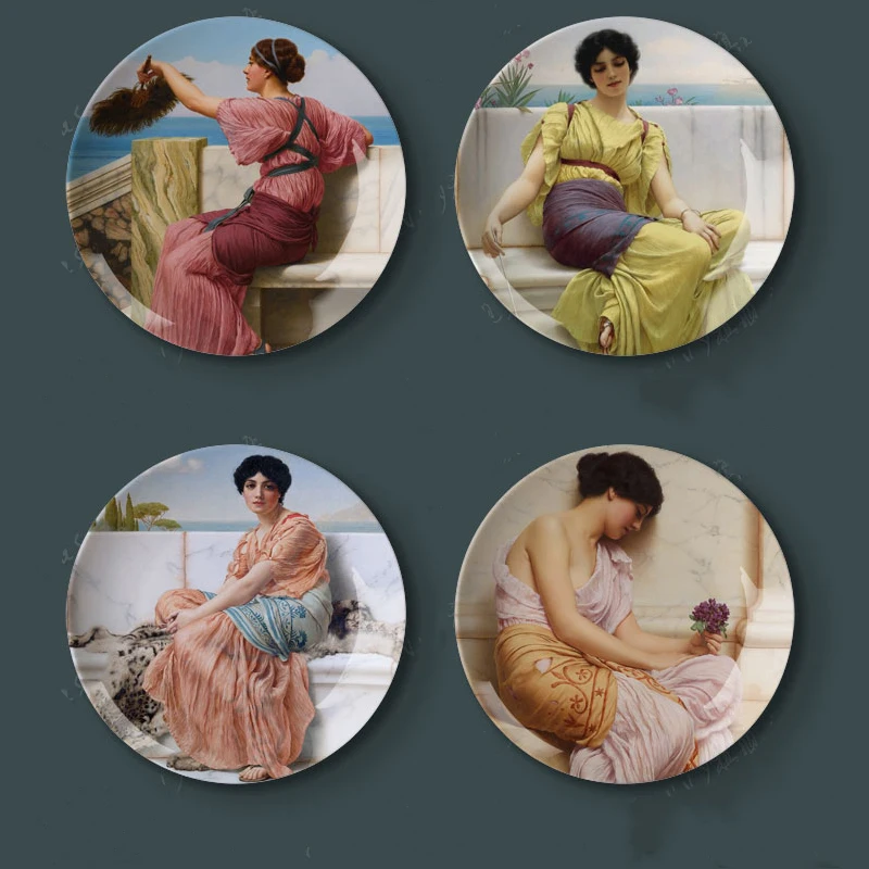 Goldward Oil Painting Elegant Decorative Plate Living Room Background Wall Plate Wall Hanging Plate Ceramic Creative Swing Plate
Goldward Oil Painting Elegant Decorative Plate Living Room Background Wall Plate Wall Hanging Plate Ceramic Creative Swing Plate