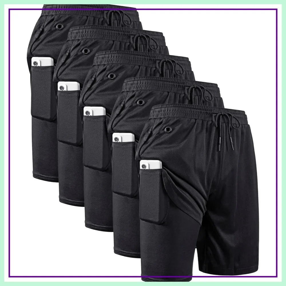 Men's 2 in 1 Running Shorts 7 Inch Lightweight Athletic Gym Shorts with Compression Liner
Men's 2 in 1 Running Shorts 7 Inch Lightweight Athletic Gym Shorts with Compression Liner