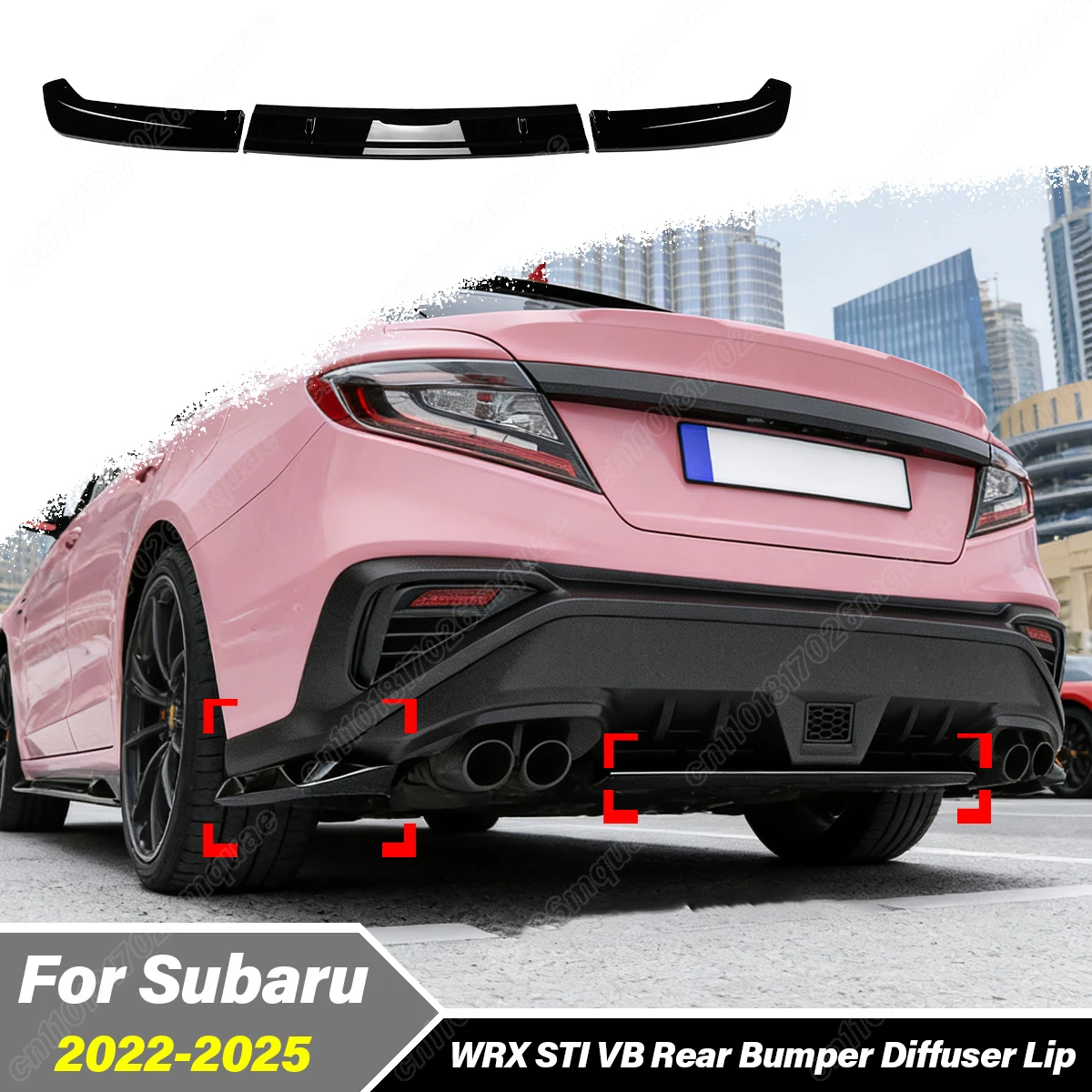 For Subaru WRX STI VB 2022 2023 2024 2025 Automobile Rear Bumper Spoiler Lip Diffuser Modification Decoration Accessories Kit
For Subaru WRX STI VB 2022 2023 2024 2025 Automobile Rear Bumper Spoiler Lip Diffuser Modification Decoration Accessories Kit