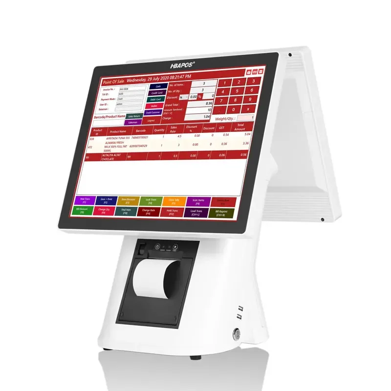 HBAPOS X10 electronic cash register pos system equipment with 15 Inch touch screen
HBAPOS X10 electronic cash register pos system equipment with 15 Inch touch screen