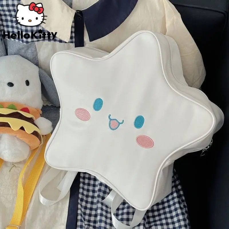 Sanrio Kawaii Cinnamoroll Звезда рюкзак для женщин Y2k новая преппи симпатичная мультяшная сумка корейская мода универсальная сумка на плечо для девушек 2023
Sanrio Kawaii Cinnamoroll Звезда рюкзак для женщин Y2k новая преппи симпатичная мультяшная сумка корейская мода универсальная сумка на плечо для девушек 2023