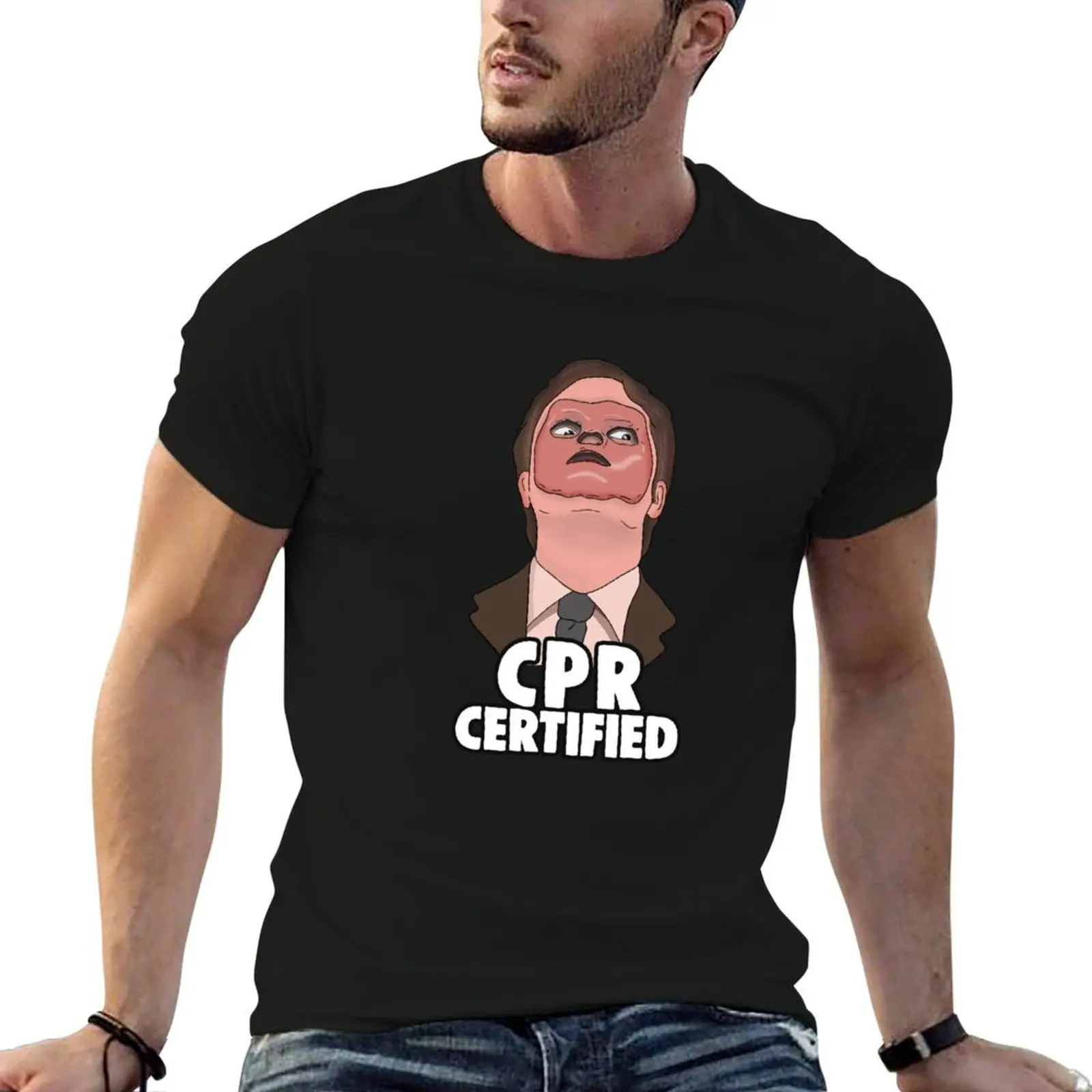 The Office Memes: Dwight CPR Certified T-Shirt t shirts with prints funny t shirts dark humor t shirt man casual T-shirt
The Office Memes: Dwight CPR Certified T-Shirt t shirts with prints funny t shirts dark humor t shirt man casual T-shirt