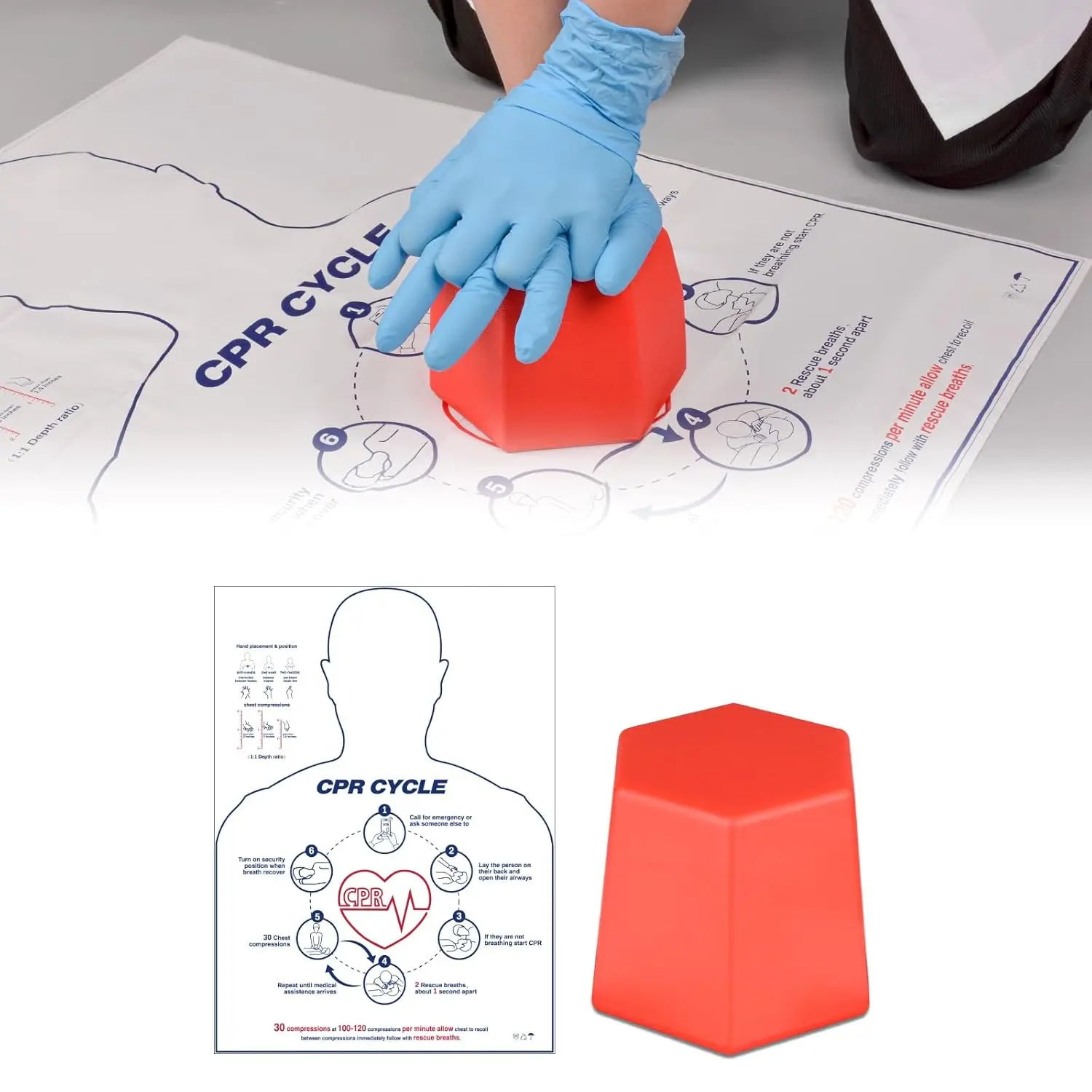 Portable CPR Training Model Hands-only CPR Compression Practice First Aid Tool Kit for Nursing Students Medical Education
Portable CPR Training Model Hands-only CPR Compression Practice First Aid Tool Kit for Nursing Students Medical Education