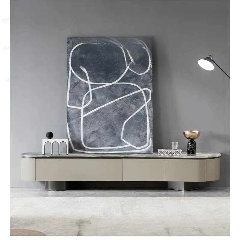 Italian light luxury marble TV cabinet modern simple solid wood floor cabinet
Italian light luxury marble TV cabinet modern simple solid wood floor cabinet