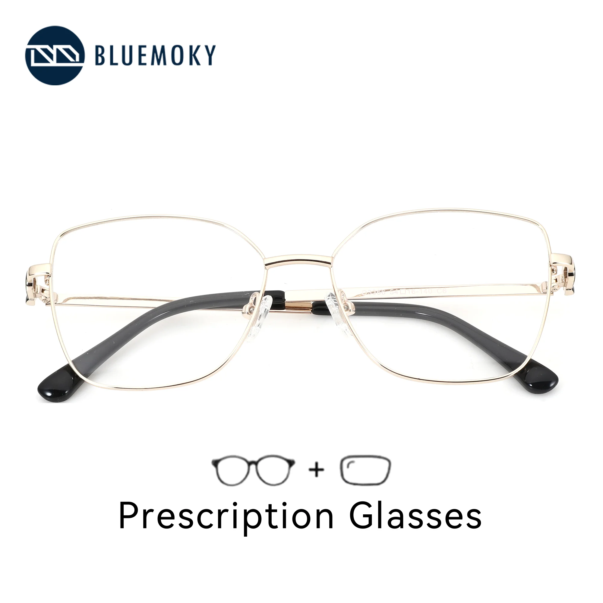 BLUEMOKY (S Size) Metal Butterfly Prescription Glasses For Women Progressive Lenses With Medical Recipe Myopia Eyewear
BLUEMOKY (S Size) Metal Butterfly Prescription Glasses For Women Progressive Lenses With Medical Recipe Myopia Eyewear