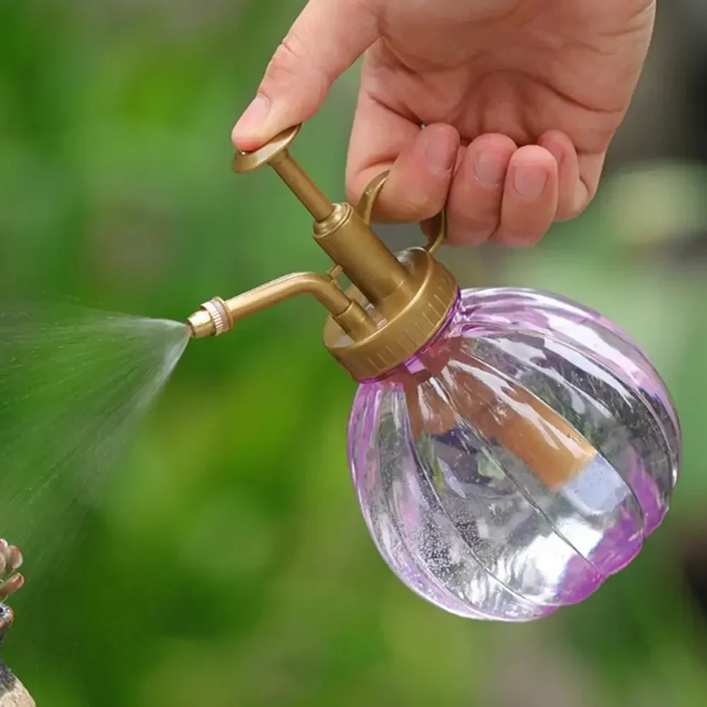 1pc Glass Watering Spray Bottle, Vintage Bronze Plastic Top Pump Watering Can Glass Spary Bottle Plant Mister, for House Plants
1pc Glass Watering Spray Bottle, Vintage Bronze Plastic Top Pump Watering Can Glass Spary Bottle Plant Mister, for House Plants