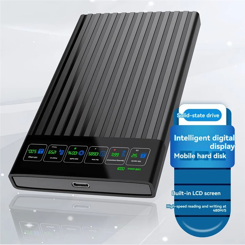 Superior-2.5 Inch SATA To Type-C Hard Drive Chassis Intelligent Digital Display Adapter External HDD 512GB 6Gbps For PC Laptop
Superior-2.5 Inch SATA To Type-C Hard Drive Chassis Intelligent Digital Display Adapter External HDD 512GB 6Gbps For PC Laptop