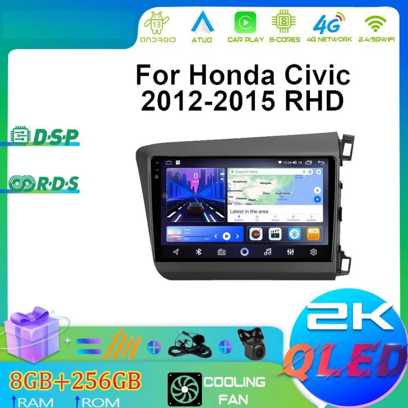 For Honda Civic 2012-2015 RHD Car Intelligent Systems Android Car Player GPS WIFI Carplay 4G Car Radio Navigation Stereo
For Honda Civic 2012-2015 RHD Car Intelligent Systems Android Car Player GPS WIFI Carplay 4G Car Radio Navigation Stereo