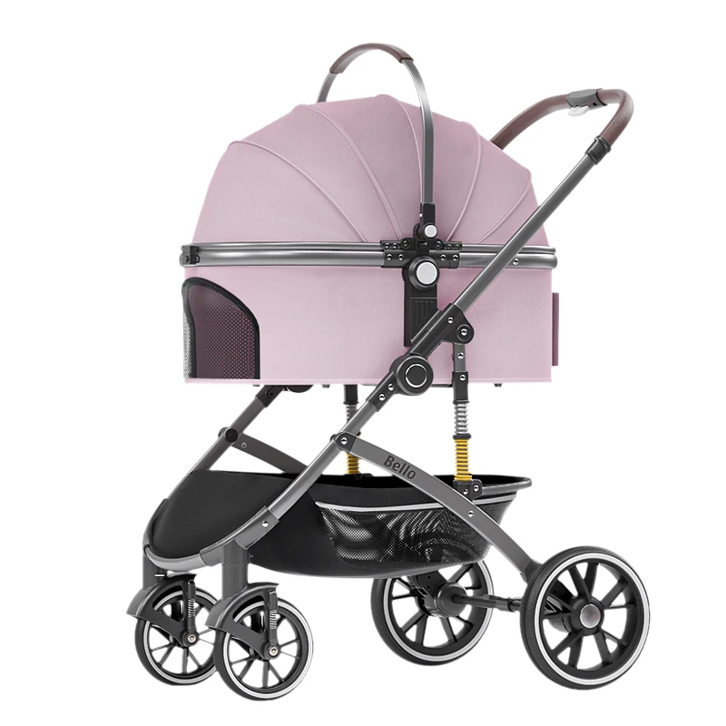 Высококачественная съемная коляска для собак, безопасная коляска для домашних животных, четырехколесная большая тележка
Высококачественная съемная коляска для собак, безопасная коляска для домашних животных, четырехколесная большая тележка