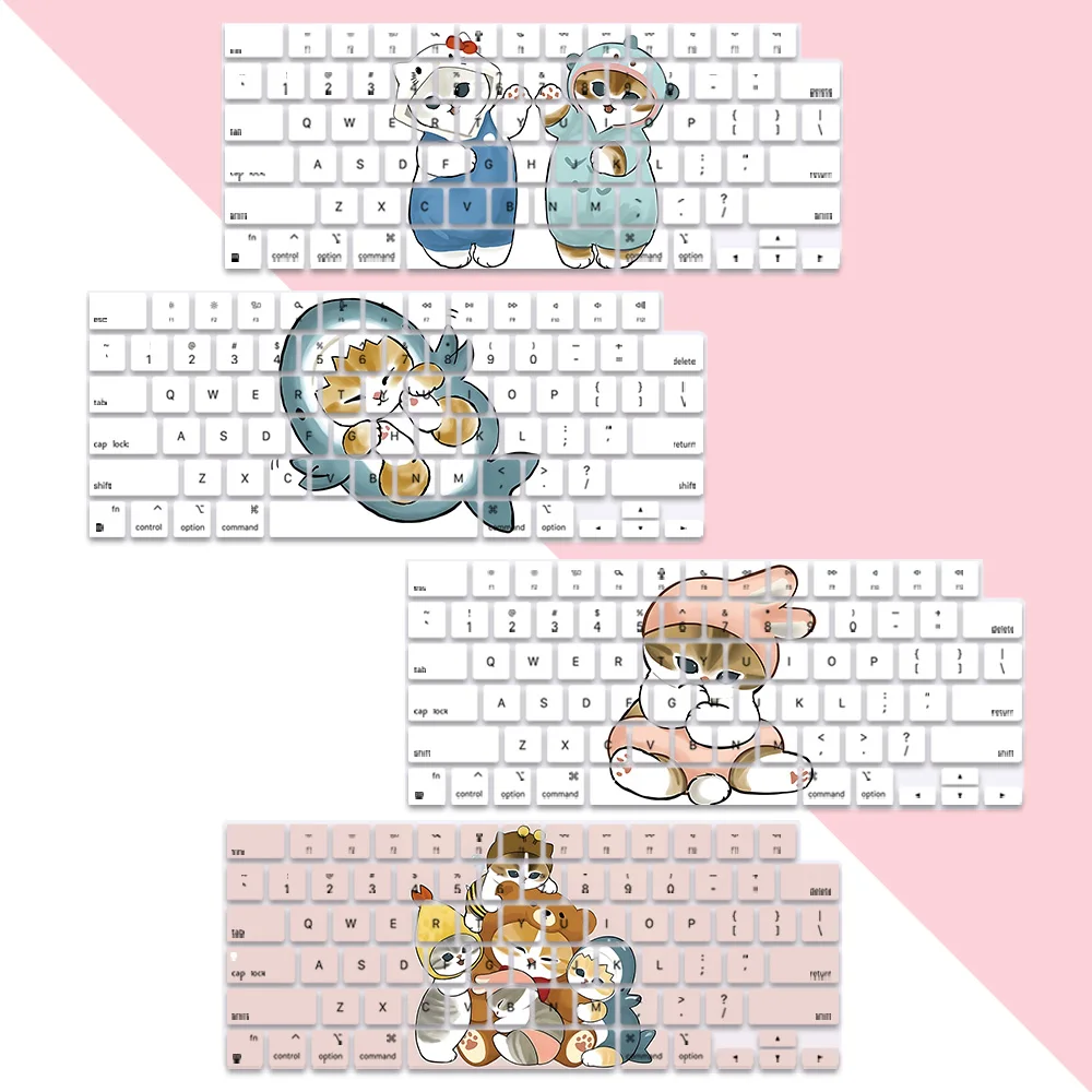 Cute Cat Mofusands US Layout Soft Silicone Keyboard Cover for Macbook pro 14 M2 M3 A2442 A2485 A2779 A2780 A2991 Air M2 M3 A2681
Cute Cat Mofusands US Layout Soft Silicone Keyboard Cover for Macbook pro 14 M2 M3 A2442 A2485 A2779 A2780 A2991 Air M2 M3 A2681