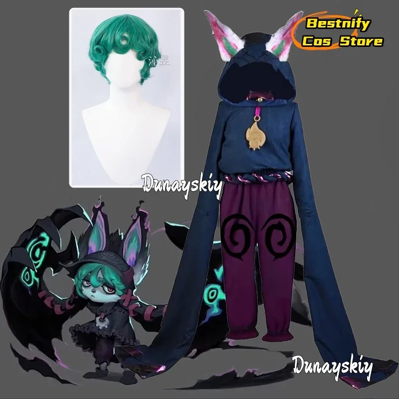 CosplayGame Lol Vex Dawnbringer Cosplay Costume Ears Hats Green Wigs Accessory Kawaii Set Uniform 2025 Anime Role-play Stage Cos
CosplayGame Lol Vex Dawnbringer Cosplay Costume Ears Hats Green Wigs Accessory Kawaii Set Uniform 2025 Anime Role-play Stage Cos