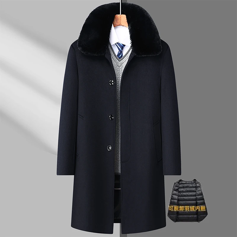 2023 New style Men's Woolen Coats Winter Classic Casual Overcoat Mens high quality Thick Blue, grey and black trench coat men
2023 New style Men's Woolen Coats Winter Classic Casual Overcoat Mens high quality Thick Blue, grey and black trench coat men