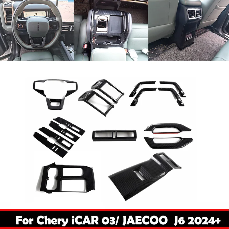 L/RHD For Chery Icar 03 JAECOO J6 2024 2025 interior accessories window rise switch steering wheel air conditions outlet cover
L/RHD For Chery Icar 03 JAECOO J6 2024 2025 interior accessories window rise switch steering wheel air conditions outlet cover