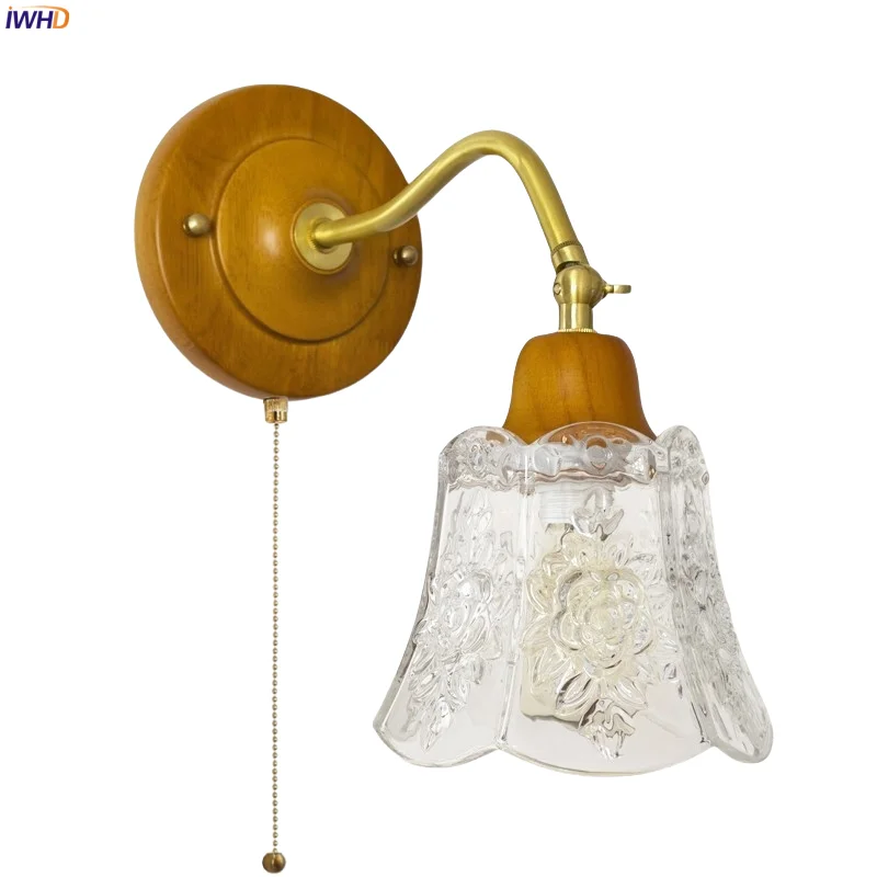 IWHD Vintage Glass LED Wall Lamps For Living Room Bedroom Loft Bathroom Mirror Light Japanese Pull Chain Copper Aplique Pared
IWHD Vintage Glass LED Wall Lamps For Living Room Bedroom Loft Bathroom Mirror Light Japanese Pull Chain Copper Aplique Pared