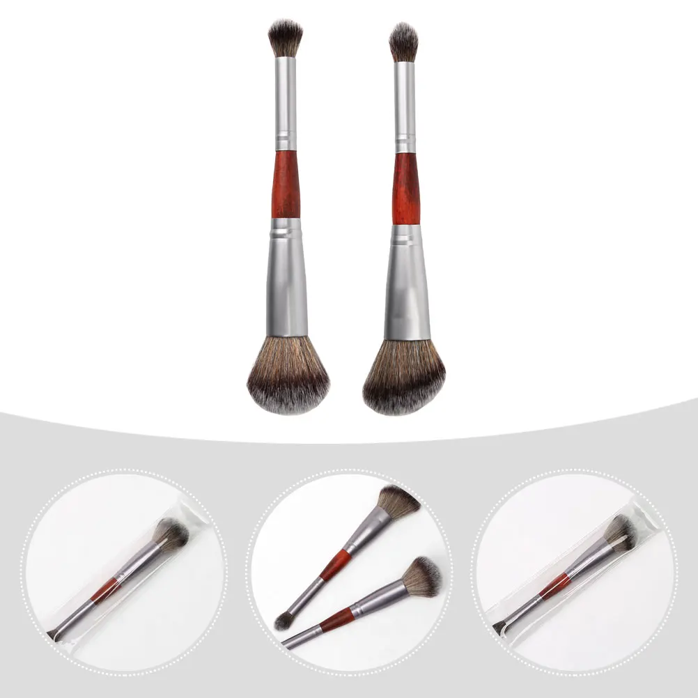2Pcs Makeup Brush Double Ended Soft Fiber Compact Size Portable Eye Shadow Blush Foundation Powder Blending Tool for Women
2Pcs Makeup Brush Double Ended Soft Fiber Compact Size Portable Eye Shadow Blush Foundation Powder Blending Tool for Women