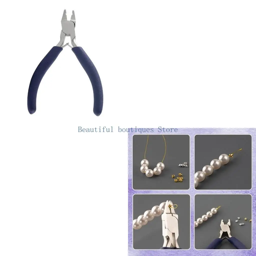 U4LF Professional Beading Pliers Jewelry Making Tool Tube Crimping Pliers Steel Texture for Jewelry Enthusiasts Present
U4LF Professional Beading Pliers Jewelry Making Tool Tube Crimping Pliers Steel Texture for Jewelry Enthusiasts Present