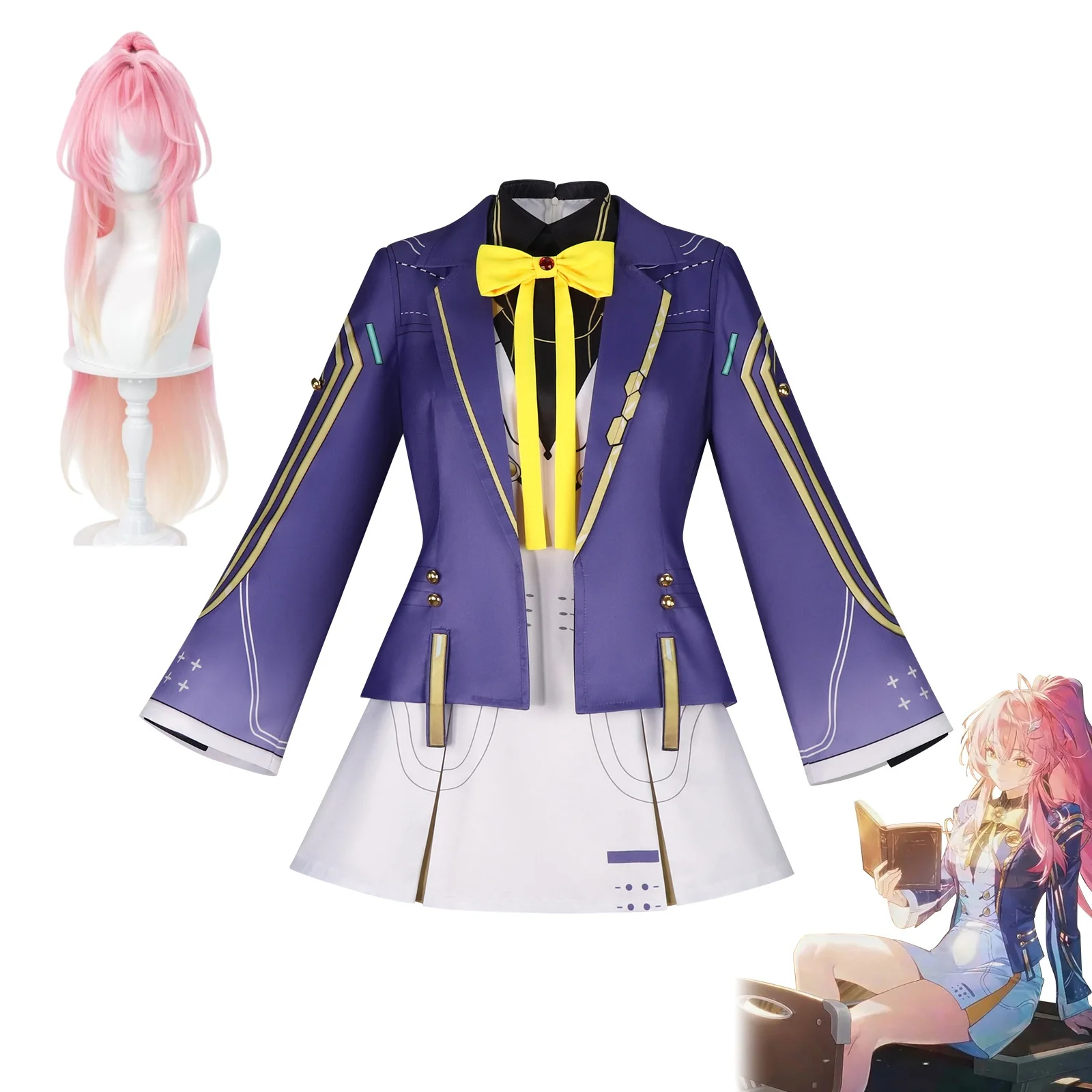 Aemeath Cosplay Anime Game Wuthering Waves Costume Wig
Aemeath Cosplay Anime Game Wuthering Waves Costume Wig