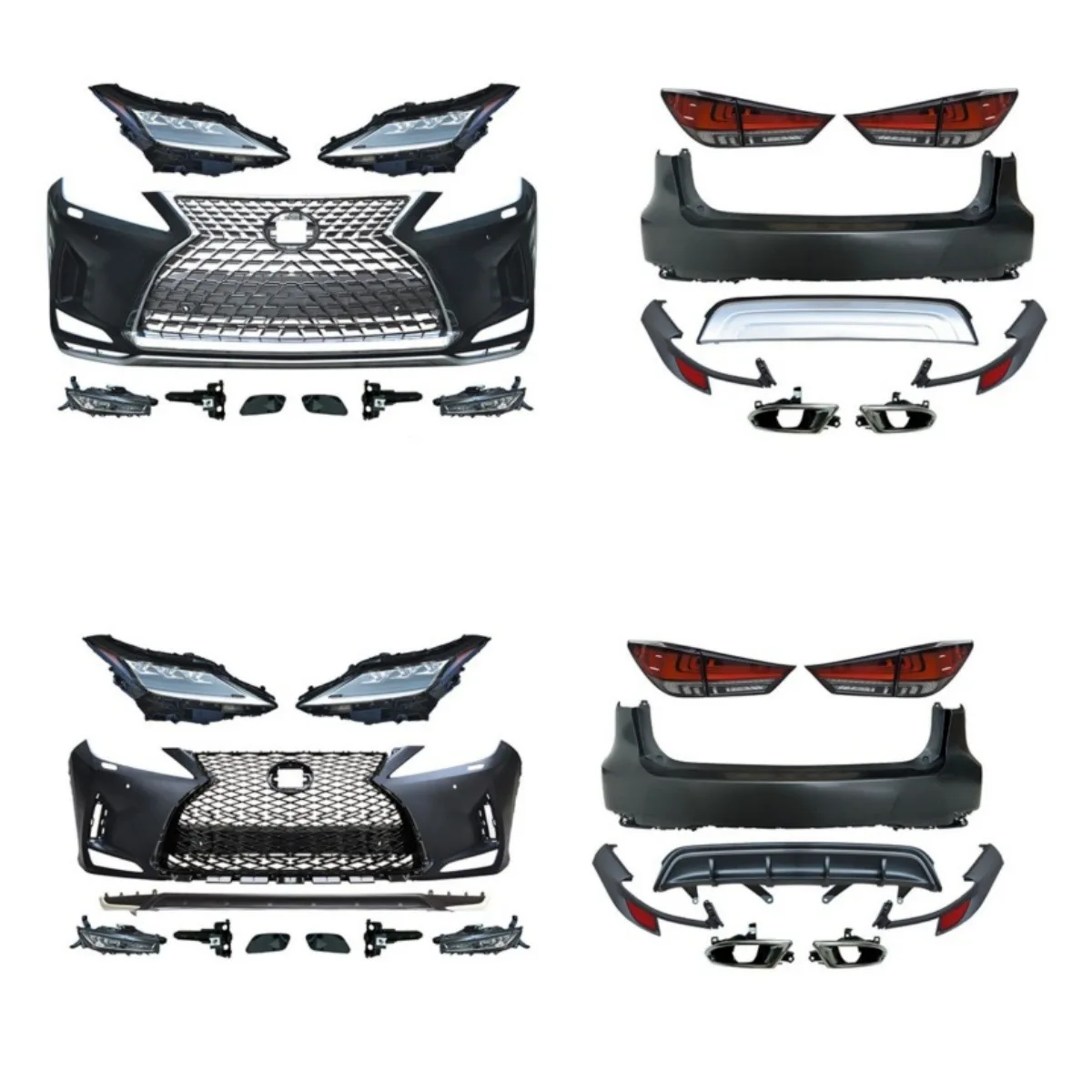 Suitable for Lexus RX old and new 2016 and 2021 bumper headlights taillights body kit
Suitable for Lexus RX old and new 2016 and 2021 bumper headlights taillights body kit