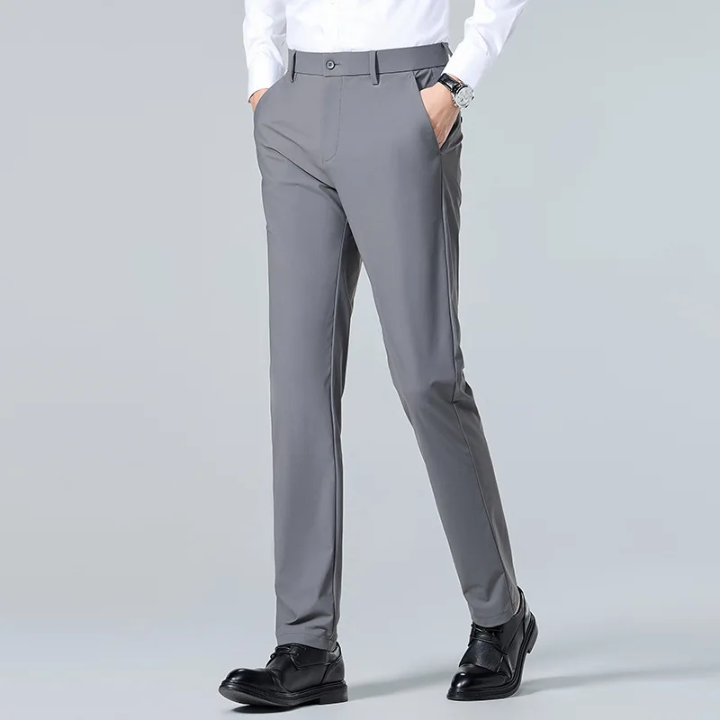 Mens Wrinkle Free Stretch Dress Pants 2026 Fashion Slim Straight Ice Silk Office Business Travel Casual Work Suit Trousers Man
Mens Wrinkle Free Stretch Dress Pants 2026 Fashion Slim Straight Ice Silk Office Business Travel Casual Work Suit Trousers Man