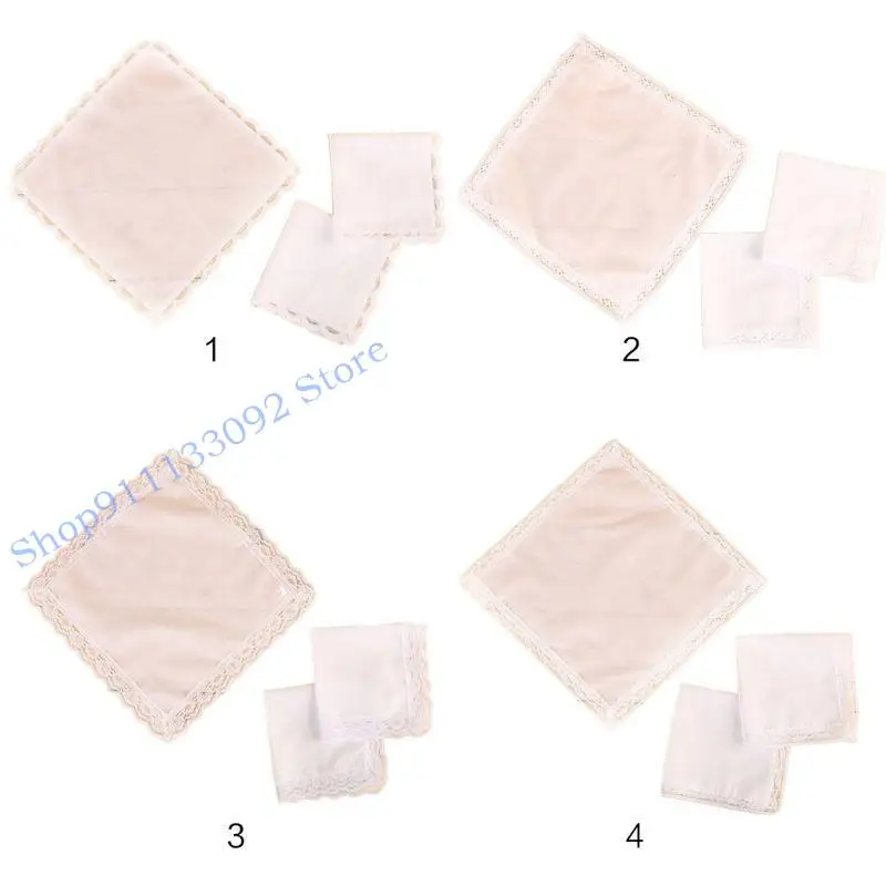 H9ED 25x25CM Ladies Plain White White Floral Crim Trim Cotton Bandeckfs свадебные свадьбы
H9ED 25x25CM Ladies Plain White White Floral Crim Trim Cotton Bandeckfs свадебные свадьбы