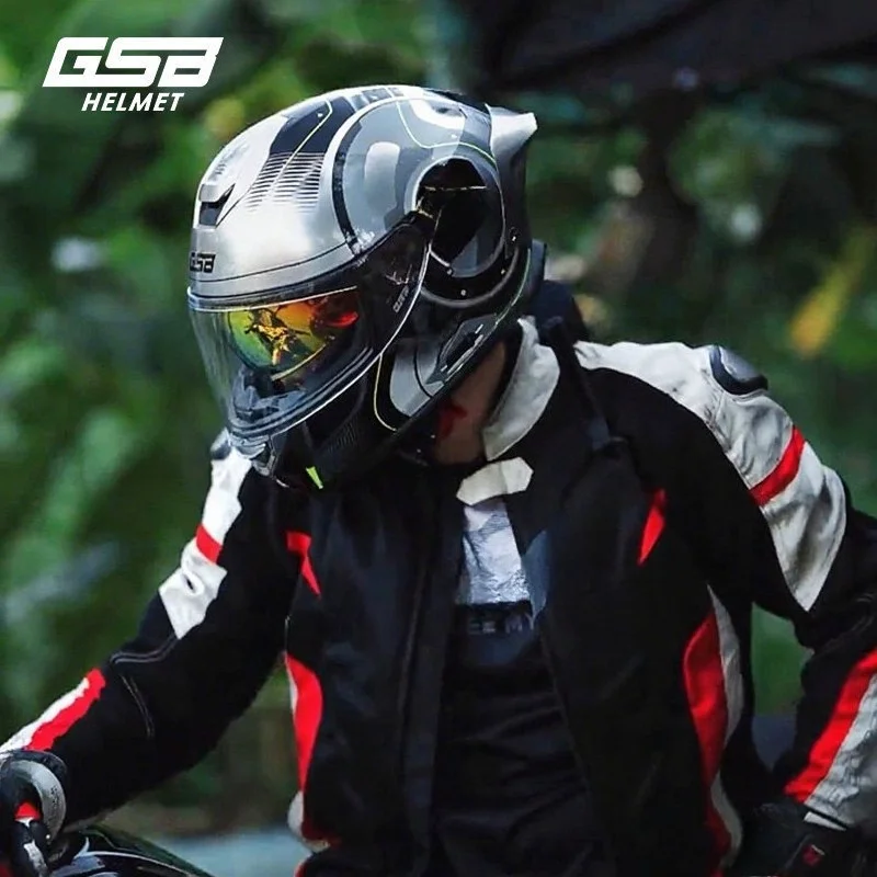 GSB T80 Full Face Motorcycle Helmet Dual Visor Full Face Helmet for Men Women FourSeasons Motorbike Racing HelmetforSummerRiding
GSB T80 Full Face Motorcycle Helmet Dual Visor Full Face Helmet for Men Women FourSeasons Motorbike Racing HelmetforSummerRiding