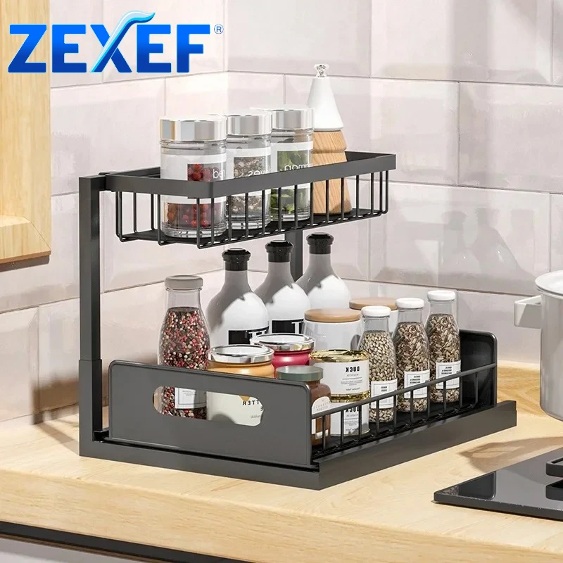 ZEXEF Kitchen Cabinets Under The Double Pull Basket Sink Pull Out Shelf Table Condiment Shelf Built-in Drawer Type Storage
ZEXEF Kitchen Cabinets Under The Double Pull Basket Sink Pull Out Shelf Table Condiment Shelf Built-in Drawer Type Storage