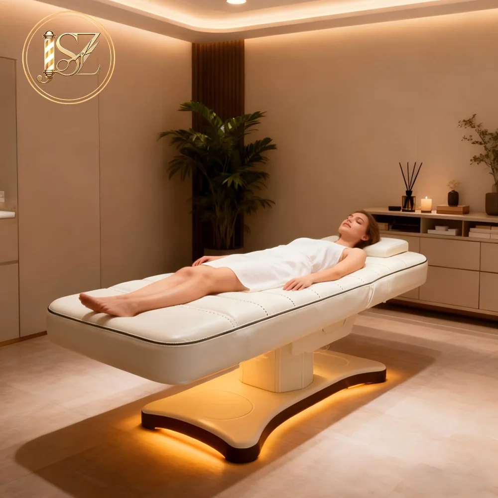 Commercial SPA Multifunctional Bed Electric Adjustable Sandstone Facial Beauty Injection Bed
Commercial SPA Multifunctional Bed Electric Adjustable Sandstone Facial Beauty Injection Bed