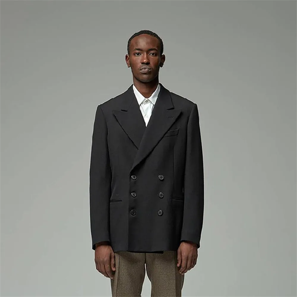 Men's Blazer Casual Style Double Breasted Lapel Loose Classic One Piece Jacket For Formal Party High Quality
Men's Blazer Casual Style Double Breasted Lapel Loose Classic One Piece Jacket For Formal Party High Quality
