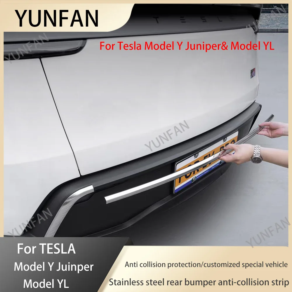 2025 2026 Car Accessories Stainless Steel Rear Bumper Cover Anti-Collision Protection Trim Strip For Tesla Model YL Y Juniper
2025 2026 Car Accessories Stainless Steel Rear Bumper Cover Anti-Collision Protection Trim Strip For Tesla Model YL Y Juniper