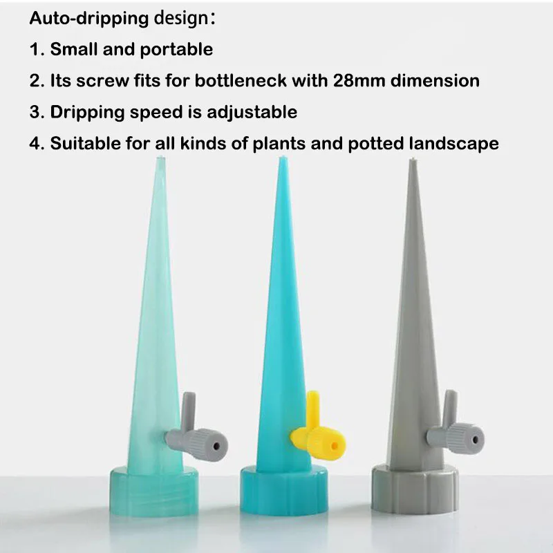 6pcs Plant Flower Auto Drip Irrigation Watering Kit System Garden Tools Bottle Waterer Dripper Self Household Plants Flower F1
6pcs Plant Flower Auto Drip Irrigation Watering Kit System Garden Tools Bottle Waterer Dripper Self Household Plants Flower F1