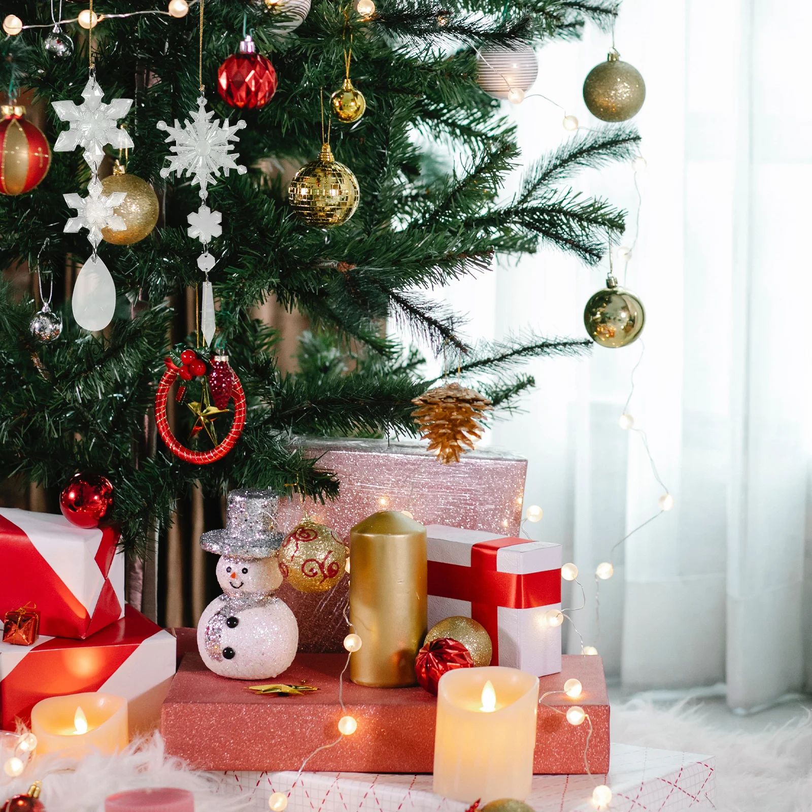 18Pcs Xmas Tree Hanging Snowflake Ornaments Christmas Icicles Pendant Holiday Party Decoration Christmas Snowflake Hanging Decor
18Pcs Xmas Tree Hanging Snowflake Ornaments Christmas Icicles Pendant Holiday Party Decoration Christmas Snowflake Hanging Decor