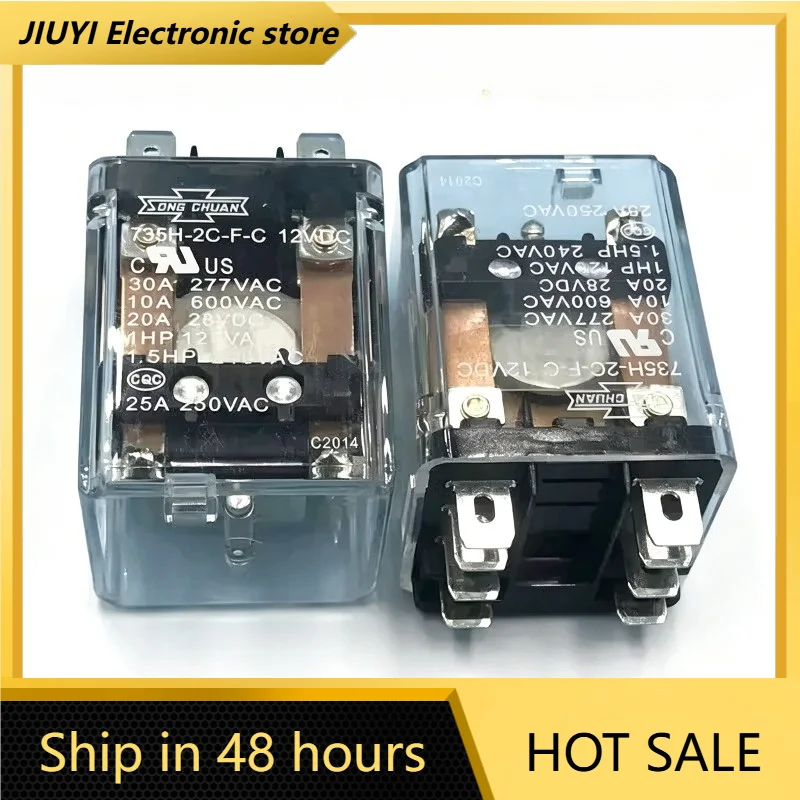 (Brand New Original)1pcs/lot 100% original genuine relay:735H-2C-F-C 12VDC 30A 8pins 12V power relay
(Brand New Original)1pcs/lot 100% original genuine relay:735H-2C-F-C 12VDC 30A 8pins 12V power relay