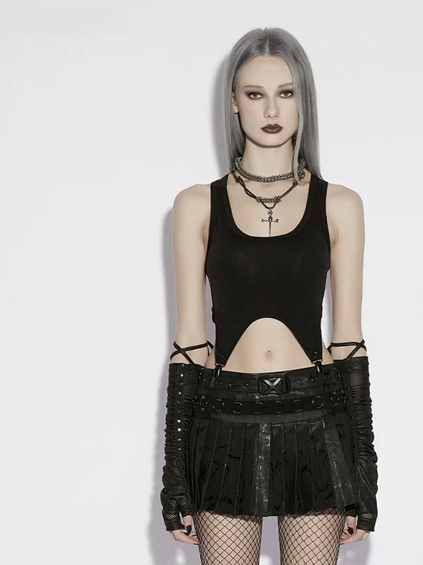 Punk Rave Low Waist Black Pleated Skirt Women's Slim Fit A-Line Skirt Spring Summer New Style Cotton Polyester Blend
Punk Rave Low Waist Black Pleated Skirt Women's Slim Fit A-Line Skirt Spring Summer New Style Cotton Polyester Blend