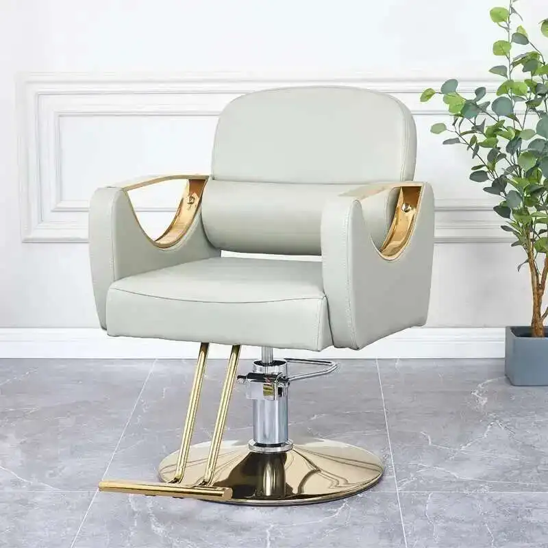 Golden Pedicure Hairdressing Chair Rotating Portable Leather Luxury Barber Chair Aesthetic Cadeira Salon Furniture MQ50BC
Golden Pedicure Hairdressing Chair Rotating Portable Leather Luxury Barber Chair Aesthetic Cadeira Salon Furniture MQ50BC