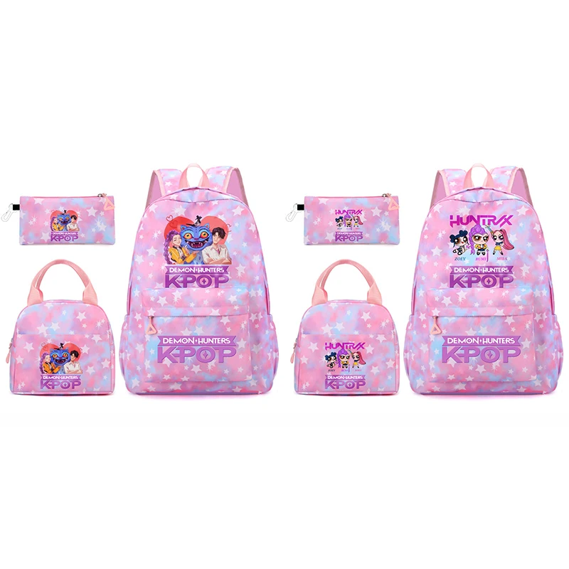 KPop Demon Hunters 3pcs School Bag Lunch Bag Pencil Pouch Anime Fashion Schoolbag Suit Girls Student Supplies Set Chlidren Gift
KPop Demon Hunters 3pcs School Bag Lunch Bag Pencil Pouch Anime Fashion Schoolbag Suit Girls Student Supplies Set Chlidren Gift