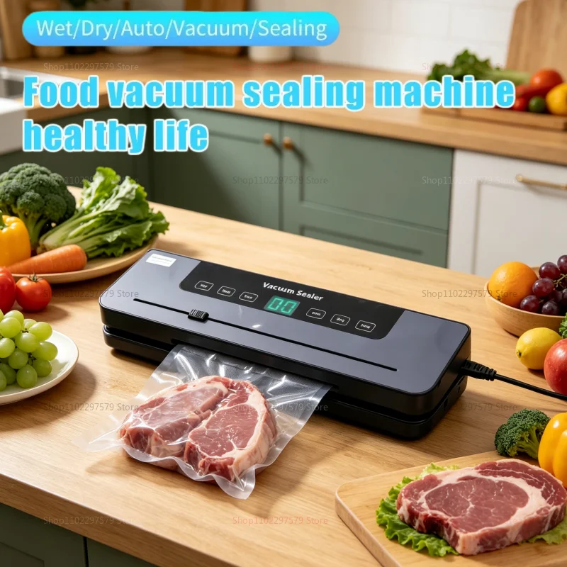 Food Vacuum Sealer Machine Dry Wet Food Vacuum Packaging Machine with UV Kitchen Food Storage Sealing Machine Built-in Cutter
Food Vacuum Sealer Machine Dry Wet Food Vacuum Packaging Machine with UV Kitchen Food Storage Sealing Machine Built-in Cutter