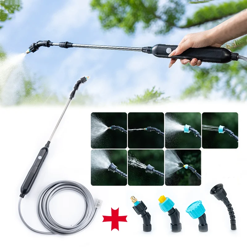 Electric Sprayer with 3 Nozzles Garden Spray Gun with 2/4/6/10m Pipes Type-C/USB Telescopic Handle Irrigation Tools
Electric Sprayer with 3 Nozzles Garden Spray Gun with 2/4/6/10m Pipes Type-C/USB Telescopic Handle Irrigation Tools