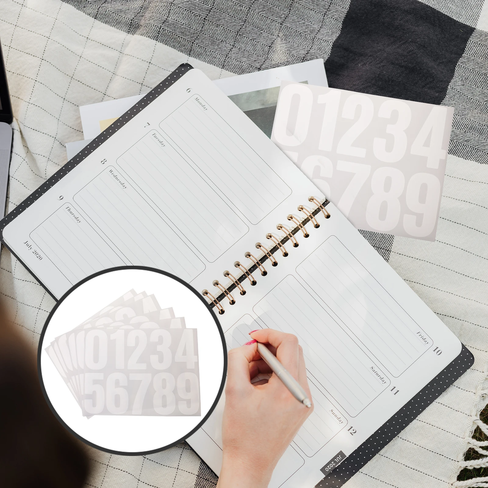 6 Sheets 4 Inch White Waterproof Number Stickers for Trash Can Mailbox Address Board Outdoor Self Adhesive Numbers
6 Sheets 4 Inch White Waterproof Number Stickers for Trash Can Mailbox Address Board Outdoor Self Adhesive Numbers