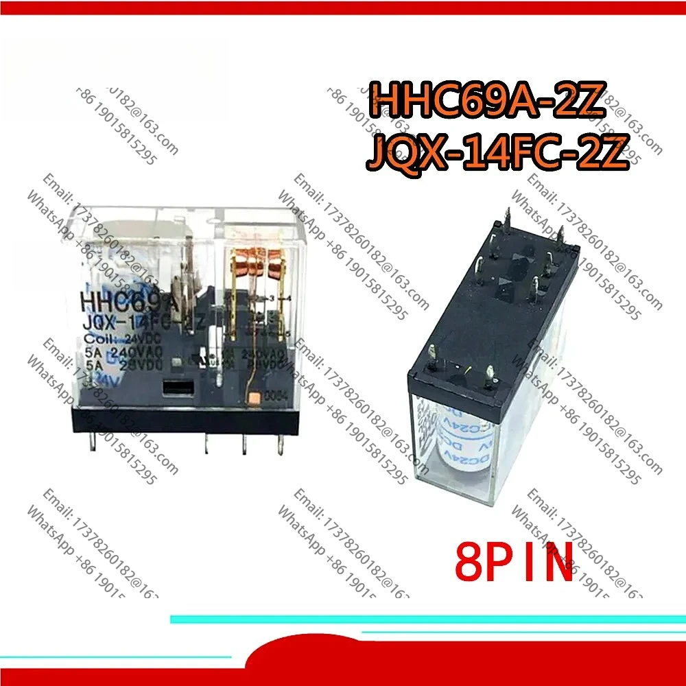 5 шт./лот, новое реле HHC69A-2Z JQX-14FC-2Z HHC69A 2Z JQX 14FC-2Z DC24V/12V AC220V 8PIN, шаг контакта 3,5 мм 
5 шт./лот, новое реле HHC69A-2Z JQX-14FC-2Z HHC69A 2Z JQX 14FC-2Z DC24V/12V AC220V 8PIN, шаг контакта 3,5 мм