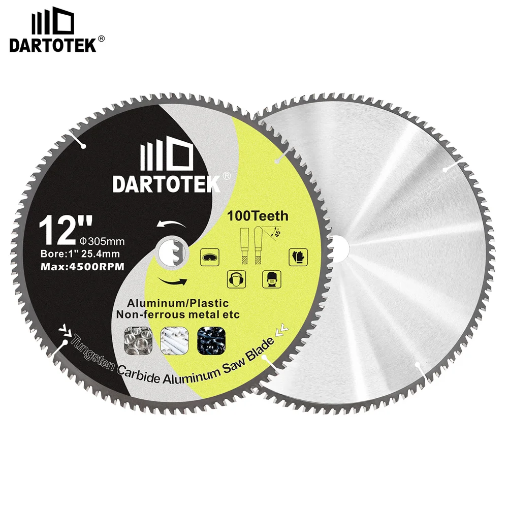 DARTOTEK 1Pc Hard Alloy Cutting Disc TCG Teeth Circular Saw Blade For Cutting Aluminium Plastic Dia184/255/305MM Plate Cutter
DARTOTEK 1Pc Hard Alloy Cutting Disc TCG Teeth Circular Saw Blade For Cutting Aluminium Plastic Dia184/255/305MM Plate Cutter