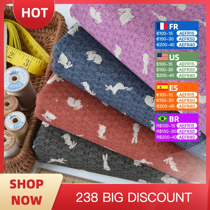 Cotton and linen fabric sewing manual DIY clothing throw pillow luggage and bags tablecloth decorate Cotton textile fabric
Cotton and linen fabric sewing manual DIY clothing throw pillow luggage and bags tablecloth decorate Cotton textile fabric
