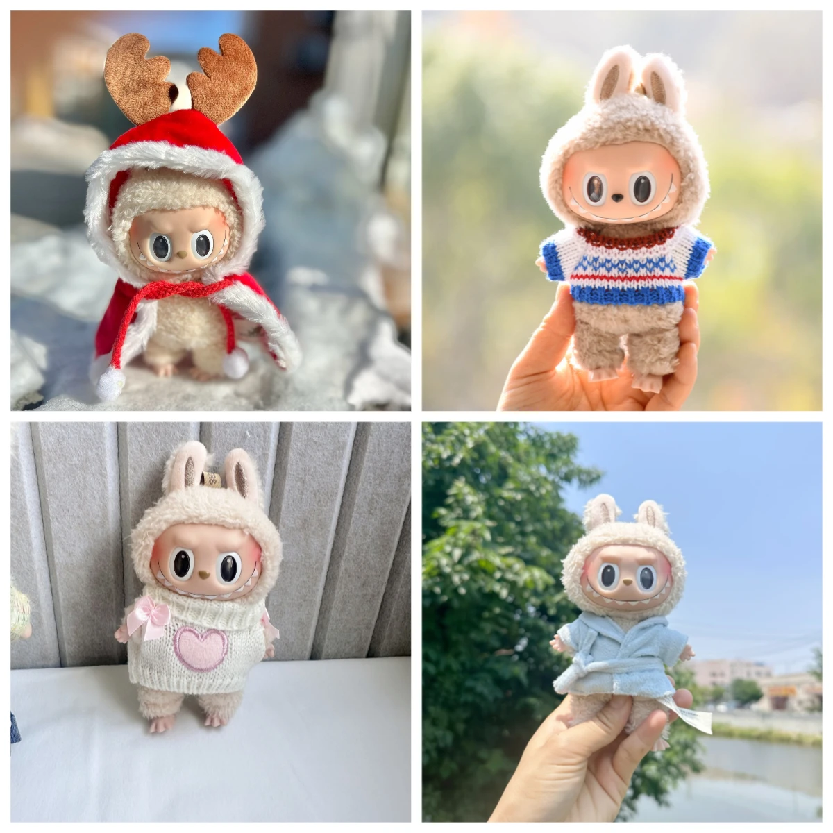 17cm Mini Plush Doll'S Clothes Outfit Accessories for Labubu Antler Little Cloak Blue Wavy Stripe Sweaters Bathrobe Set Clothing
17cm Mini Plush Doll'S Clothes Outfit Accessories for Labubu Antler Little Cloak Blue Wavy Stripe Sweaters Bathrobe Set Clothing